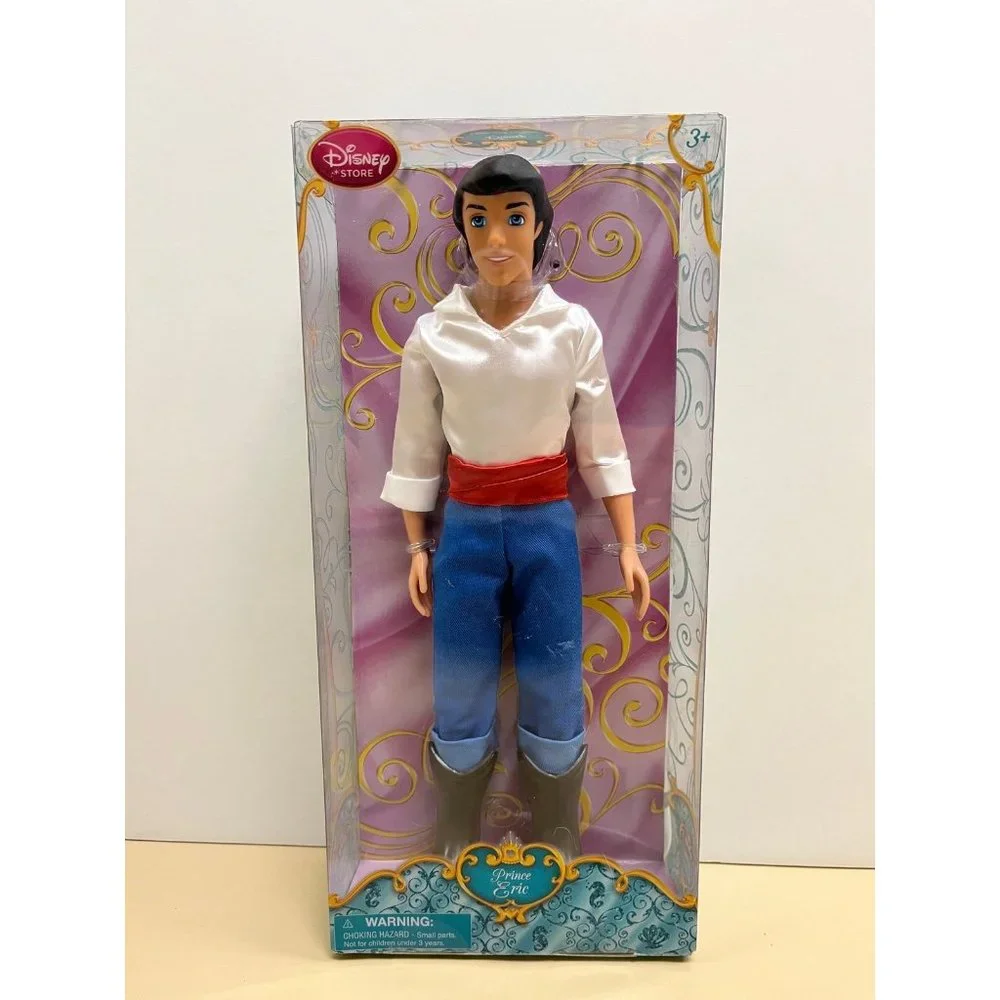 Disney Store Authentic Little Mermaid Prince Eric 12” Classic 2015 Doll- retired